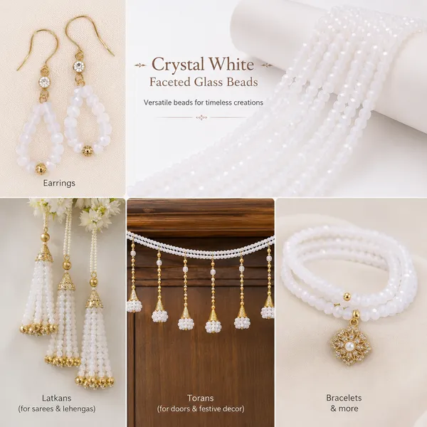 White_Faceted_Glass_Rondelle_Beads_|_4mm_|_5_Lines_(100-105_Beads/Line)