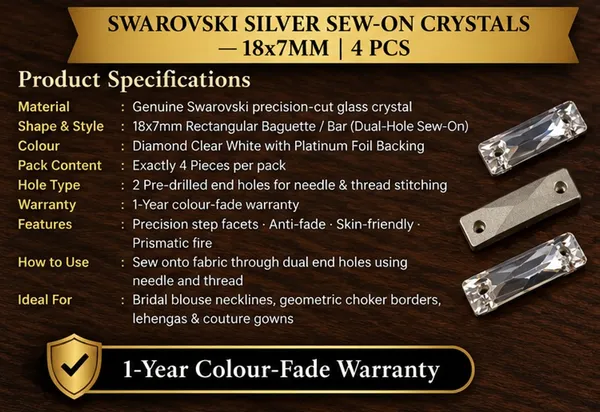 Genuine_Swarovski_Silver_Sew-On_Rhinestone_Crystals_|_18x7mm_|_Pack_of_4