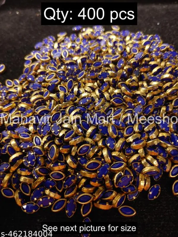 Purple_Kundan_Stones_Eye_Shape_|_3x6mm_|_400_Pieces_|_Sticking_Purpose