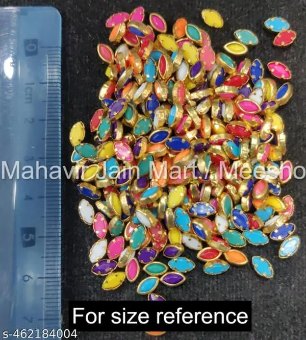 Purple_Kundan_Stones_Eye_Shape_|_3x6mm_|_400_Pieces_|_Sticking_Purpose