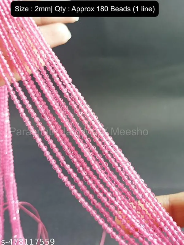 Pink_Faceted_Glass_Beads_|_2mm_|_10_strands_x_xx_beads_each_(Total_xx_beads)