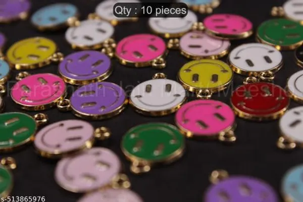 Multi_Colour_Smiley_Face_Charms_|_Pack_of_10