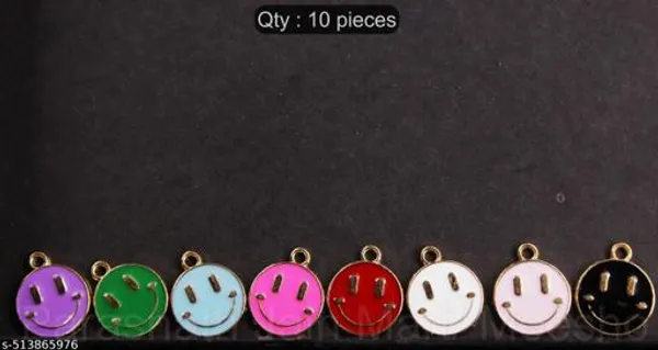 Multi_Colour_Smiley_Face_Charms_|_Pack_of_10