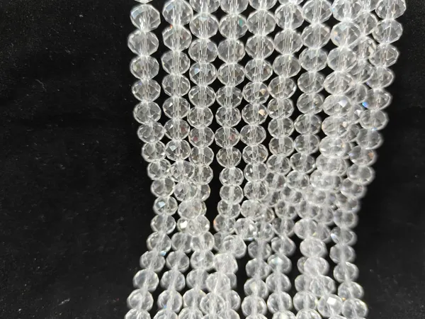 8mm_Crystal_White_Faceted_Glass_Rondelle_Beads_|_10_Lines_(60_Beads/line)