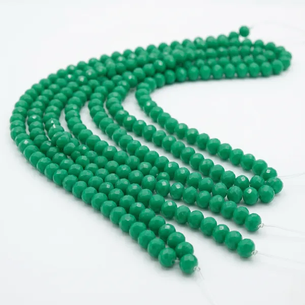 Green_Faceted_Rondelle_Glass_Beads_|_8mm_|_5_Strands_x_60_Beads/Strand_(Total_300_beads)