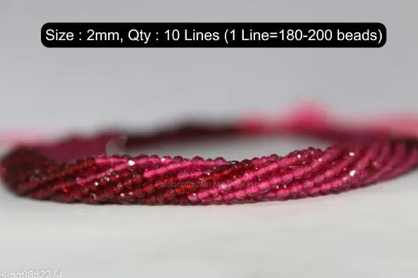 Fuchsia_+_Garnet_Faceted_Glass_Beads_|_2mm_|_~1800_beads