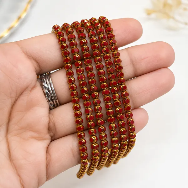 Assorted_Half-Gold_Glass_Beads_|_3mm_|_6_strands_x_80_beads_each_(Total_480_beads)