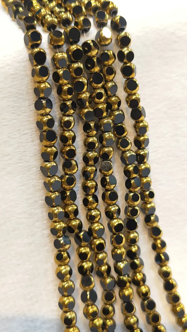 Assorted_Half-Gold_Glass_Beads_|_3mm_|_6_strands_x_80_beads_each_(Total_480_beads)