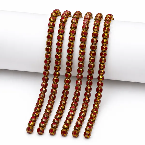 Assorted_Half-Gold_Glass_Beads_|_3mm_|_6_strands_x_80_beads_each_(Total_480_beads)