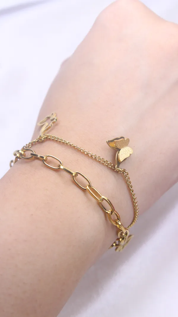 Ready_to_Fly_|_Butterfly_Charms_Gold_Plated_Bracelet_|_1_Piece