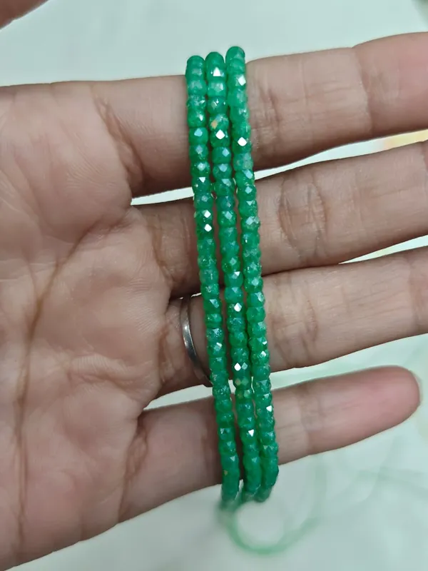 Green_Cubic_Zirconia_Beads_|_2×3mm_|_3_Strands_of_15_Inches_(~120_Beads_Each_Strand)