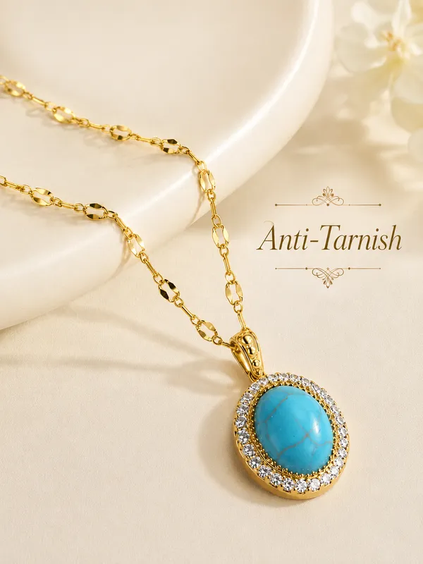 The_Blue_Summons_-_Gold_|_18K_Gold_Plated_Turquoise_Halo_Anti_Tarnish_Necklace__|_1_Piece