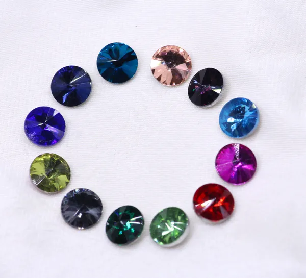 Fancy_Glass_Round_Rhinestones_-_Faceted_|_10*14mm,_13*18mm_|_50_Pcs_|_Unique_Colours