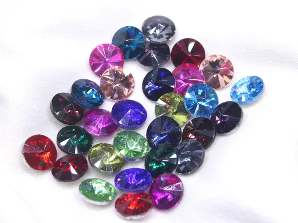 Fancy_Glass_Round_Rhinestones_-_Faceted_|_10*14mm,_13*18mm_|_50_Pcs_|_Unique_Colours