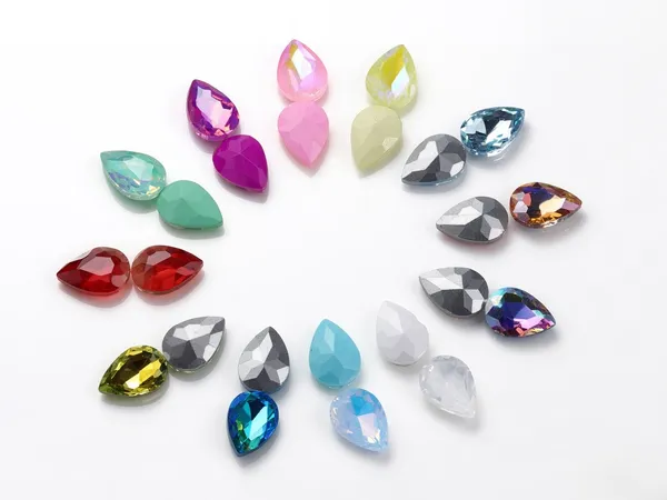 Fancy_Glass_TearDrop_Rhinestones_-_Faceted_|_10*14mm,_13*18mm_|_50_Pcs_|_Unique_Colours
