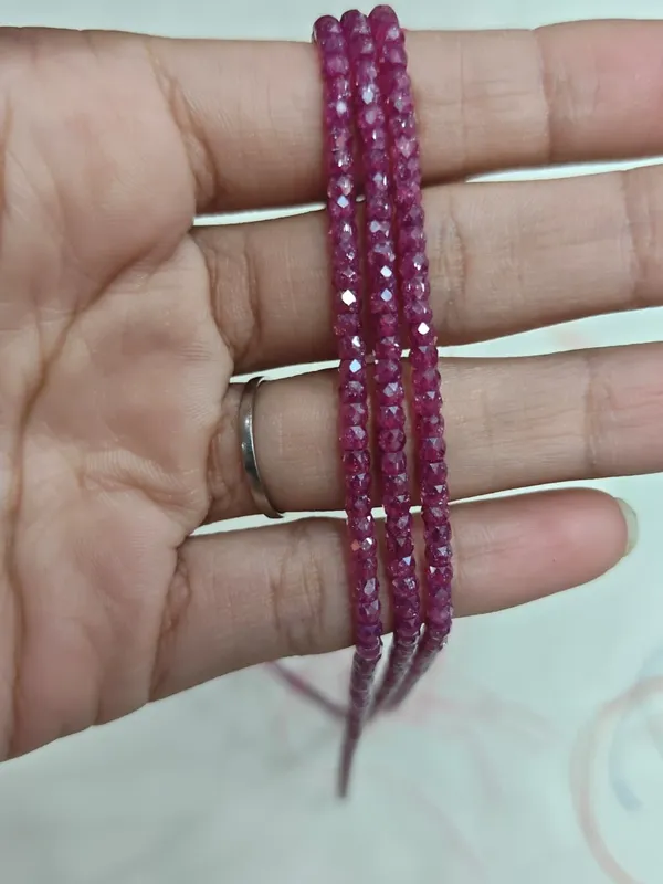 Fuchsia_Cubic_Zirconia_Beads_|_2×3mm_|_3_Strands_of_15_Inches_(~120_Beads_Each_Strand)