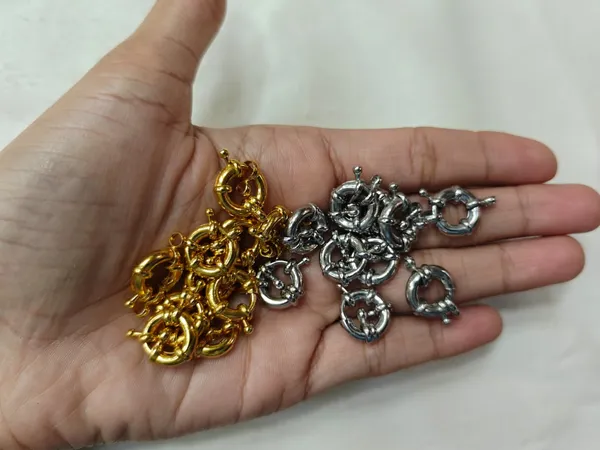 Gold_&_Silver_Plated_Spring_Lock_Clasp_Finding_|_15mm,_20_pcs_total_|_Savings_Pack