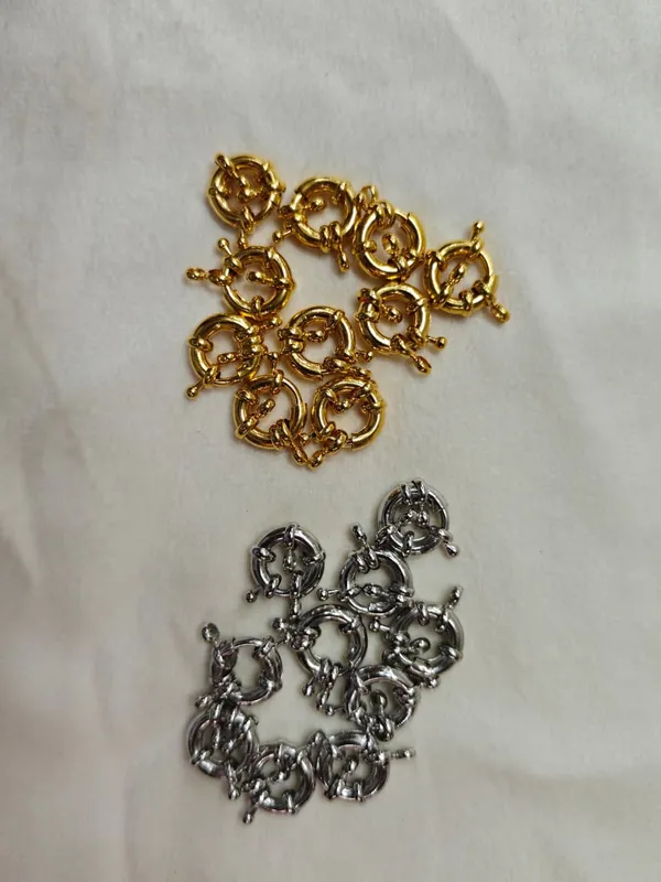 Gold_&_Silver_Plated_Spring_Lock_Clasp_Finding_|_15mm,_20_pcs_total_|_Savings_Pack