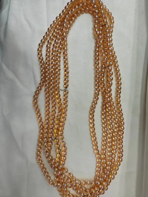 Golden_Transparent_Round_Glass_Beads_|_8mm_|_5_lines_(100_beads/line)