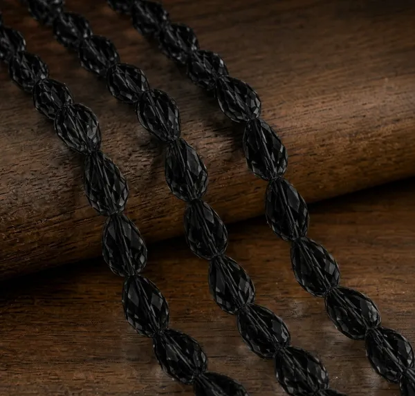 Black_Drop_Glass_Teardrop_Beads_|_8x11mm_|_3_strands_x_45+_beads_each_(Total_135+_beads)