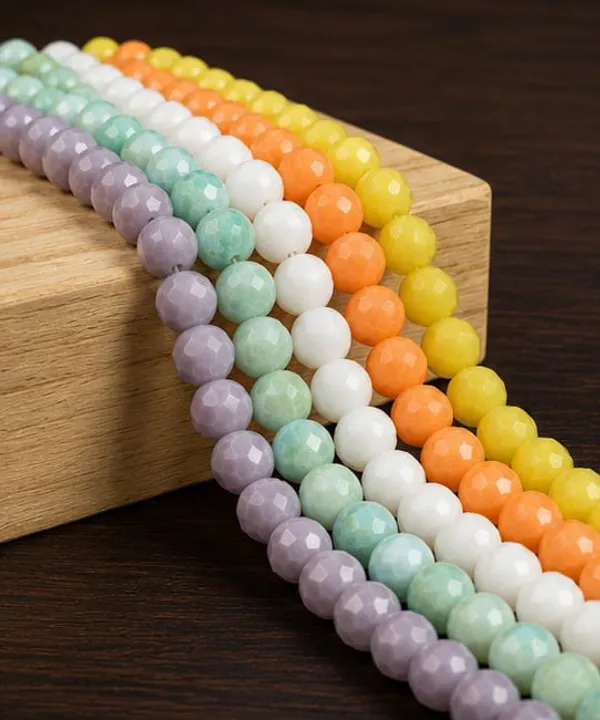 Multi_Colour_Opaque_Faceted_Glass_Beads_|_8mm_|_5_strands_x_60_beads_each_(Total_300_beads)