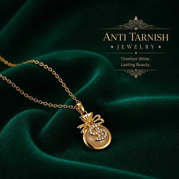 Openly_Ambitious_|_18K_Gold_Plated_Cubic_Zirconia_Dollar_Bag_Anti_Tarnish_Necklace__|_1_Piece