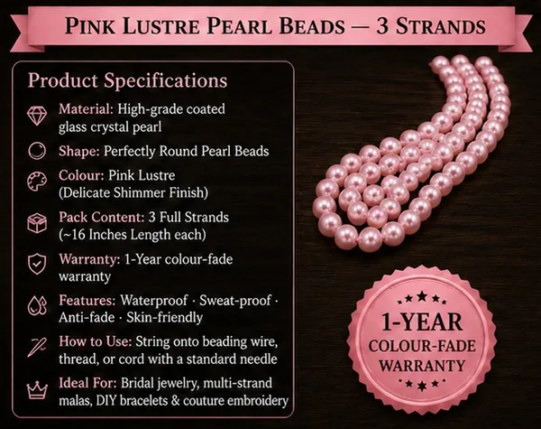 Pink_Lustre_Pearl_Beads_|_4,6,8mm_|_3_Lines_(16_inches)