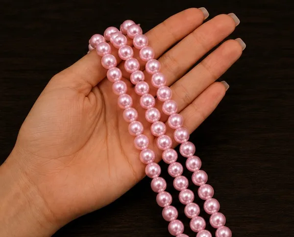 Pink_Lustre_Pearl_Beads_|_4,6,8mm_|_3_Lines_(16_inches)