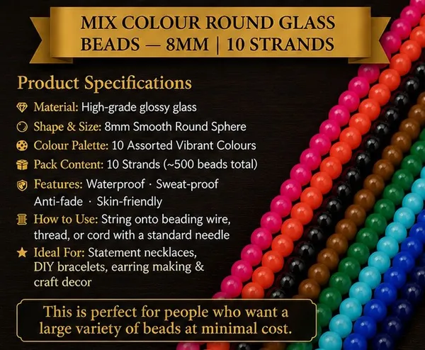 Mix_Colour_Round_Glass_Beads_|_8mm_|_10_Lines,_500_beads