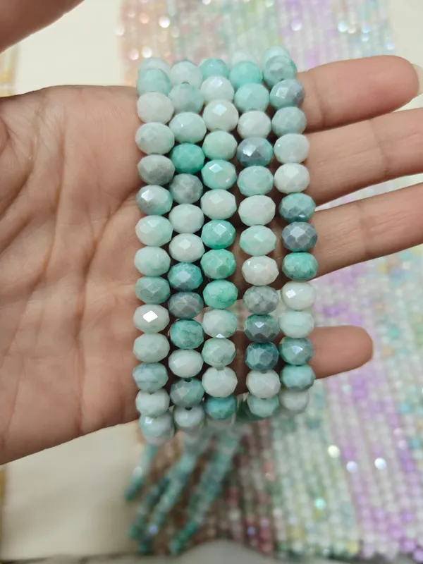 Pastel_Green_+_Teal_Faceted__Glass_Beads_8mm_|_5_Strands_(60_Beads/Strand)