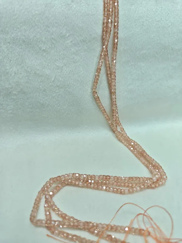 Peach_Cubic_Zirconia_Beads_|_2×3mm_|_3_Strands_of_15_Inches_(~120_Beads_Each_Strand)