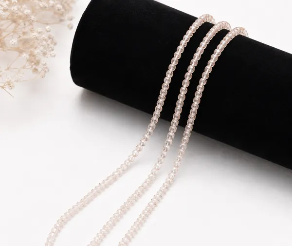 Peach_Cubic_Zirconia_Beads_|_2×3mm_|_3_Strands_of_15_Inches_(~120_Beads_Each_Strand)
