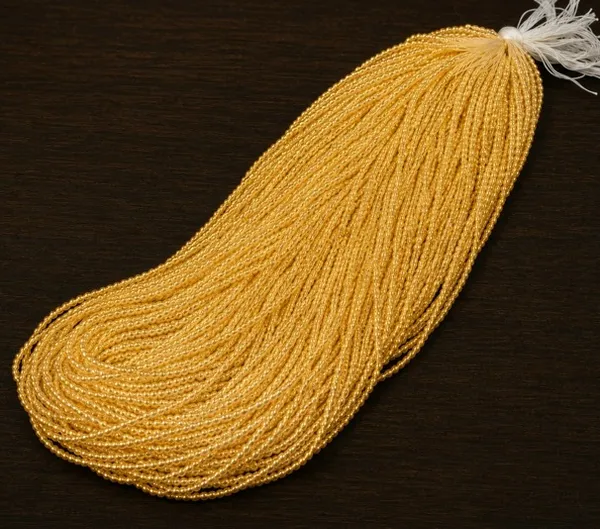 Golden_Lustre_Glass_Seed_Beads_|_2mm_|_1_Bunch
