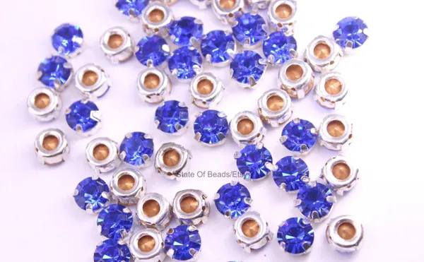 Preciosa_Green_Chaton_Sew-On_Crystals_|_8mm_|_Pack_of_36