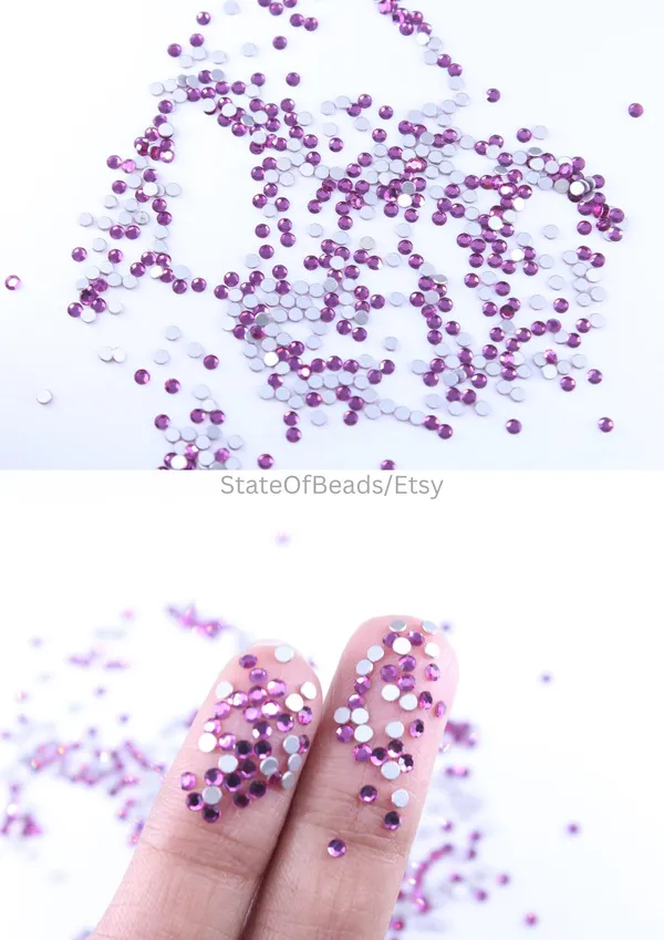 White_Flatback_Crystal_Rhinestones_|_1.8mm_|_36_Pcs_|_Sticking_Purpose