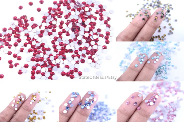 Mix_Colour_Flatback_Crystal_Rhinestones_|_2.8mm_|_36_Pcs_|_Sticking_Purpose