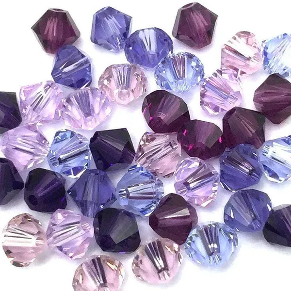 Swarovski_Mix_Colours_Bicone_Beads_4Mm_|_36_Pieces