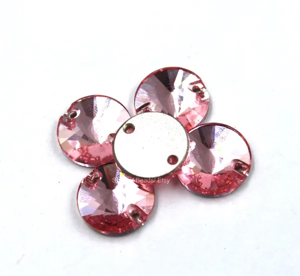 Genuine_Swarovski_Green_Rivoli_Sew-On_Crystals_|_12mm_|_2-Hole_|_Pack_of_12