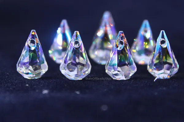 Genuine_Swarovski_White_Teardrop_Charm_Beads_|_14mm_|_1_Pcs