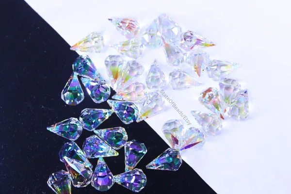 Genuine_Swarovski_White_Teardrop_Charm_Beads_|_14mm_|_1_Pcs
