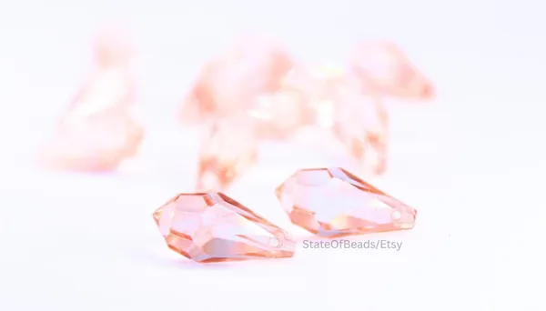 Genuine_Swarovski_Orange_Teardrop_Charm_Beads_|_6.5mm_|_4_Pcs