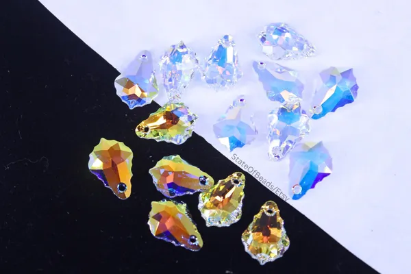 Genuine_Swarovski_White_Baroque_Crystal_Pendant_|_1_Piece