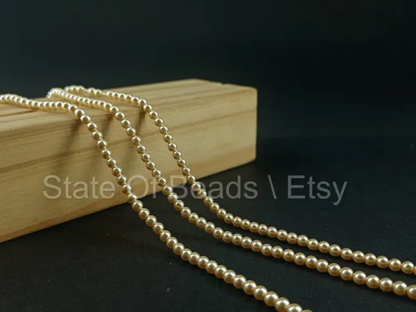 Genuine_Swarovski_Golden_Crystal_Pearl_Beads_|_Pack_of_5_line_|_2mm_to_8mm_available