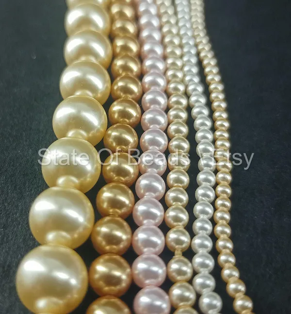 Genuine_Swarovski_Golden_Crystal_Pearl_Beads_|_Pack_of_5_line_|_2mm_to_8mm_available