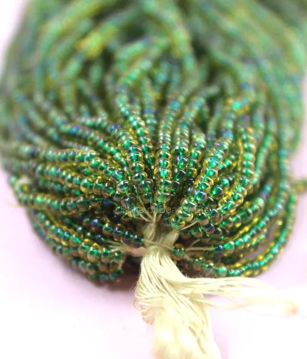 Green_Colour_Lined_Seed_Beads_2Mm_|_1_Bunch