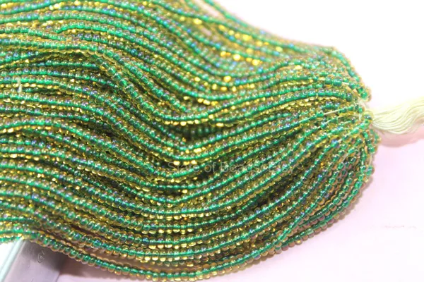 Green_Colour_Lined_Seed_Beads_2Mm_|_1_Bunch
