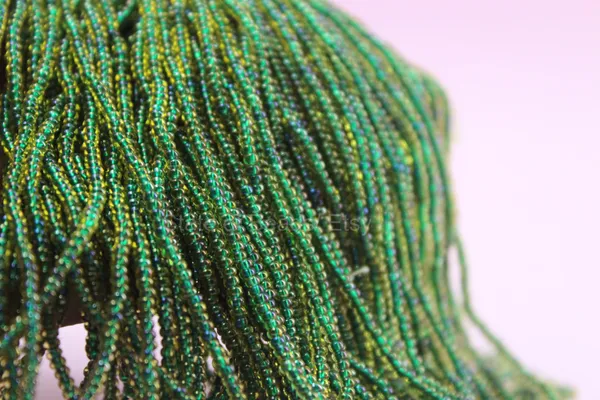 Green_Colour_Lined_Seed_Beads_2Mm_|_1_Bunch