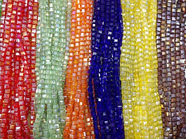 Mix_Colours_Faceted_Cube_Glass_Beads_|_10_pieces