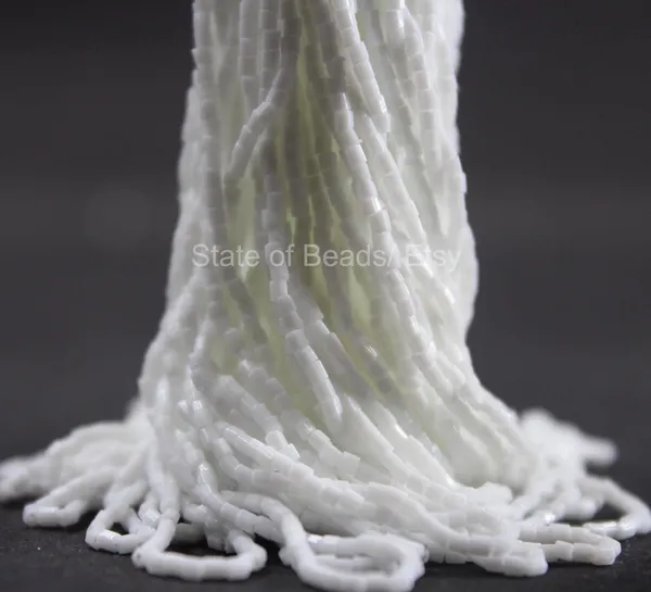 White_Chalk_Glass_Seed_Beads_|_2mm_|_1_Bunch