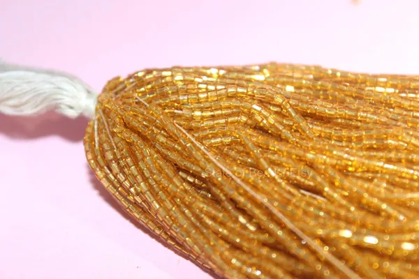 Golden_Glass_Seed_Beads_|_3mm_|_1_Bunch
